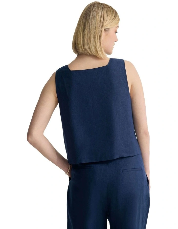 Harriet Vest in French Blue image 2