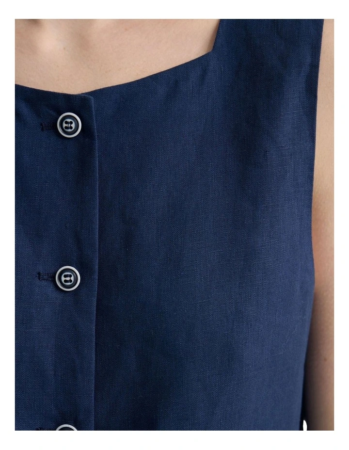 Harriet Vest in French Blue image 6