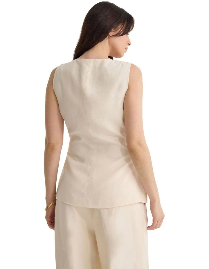 Paege Vest in Ivory image 2
