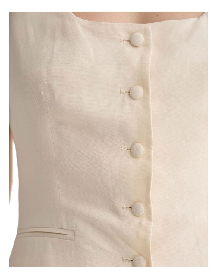 Paege Vest in Ivory image 6