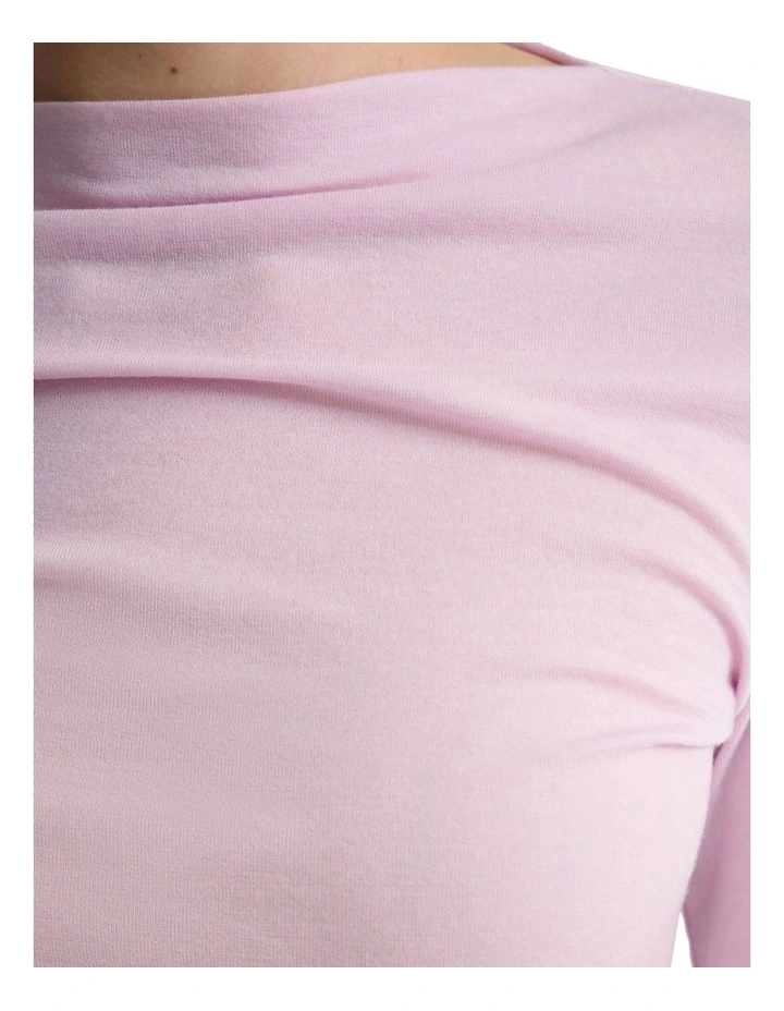 Florence Long Sleeve Top in Pink image 6