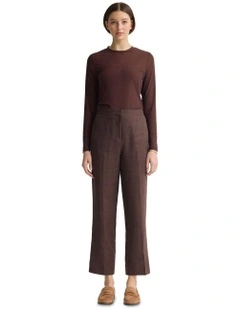 Camilla Mesh Top in Chocolate