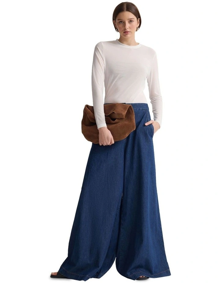 Camilla Mesh Top in Ecru image 1