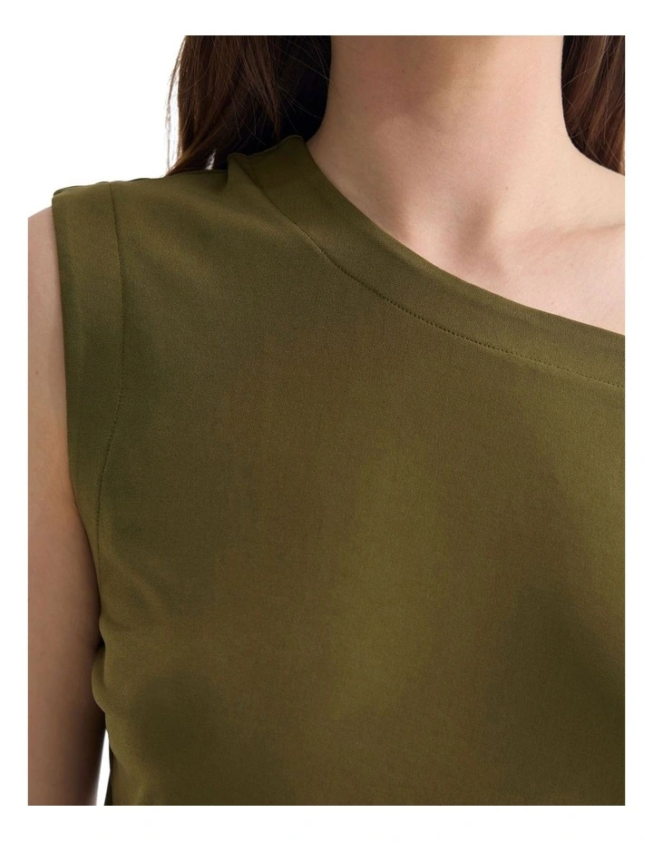 Edi Jersey Top in Green image 6