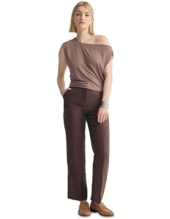Edi Jersey Top in Mocha