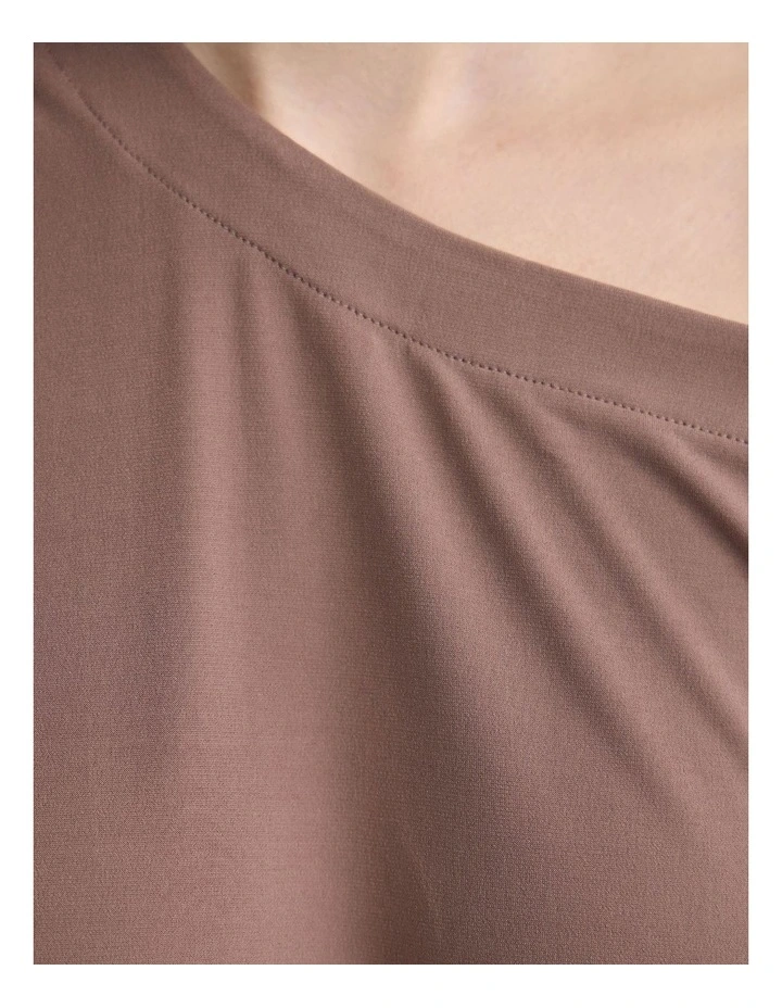 Edi Jersey Top in Mocha image 6