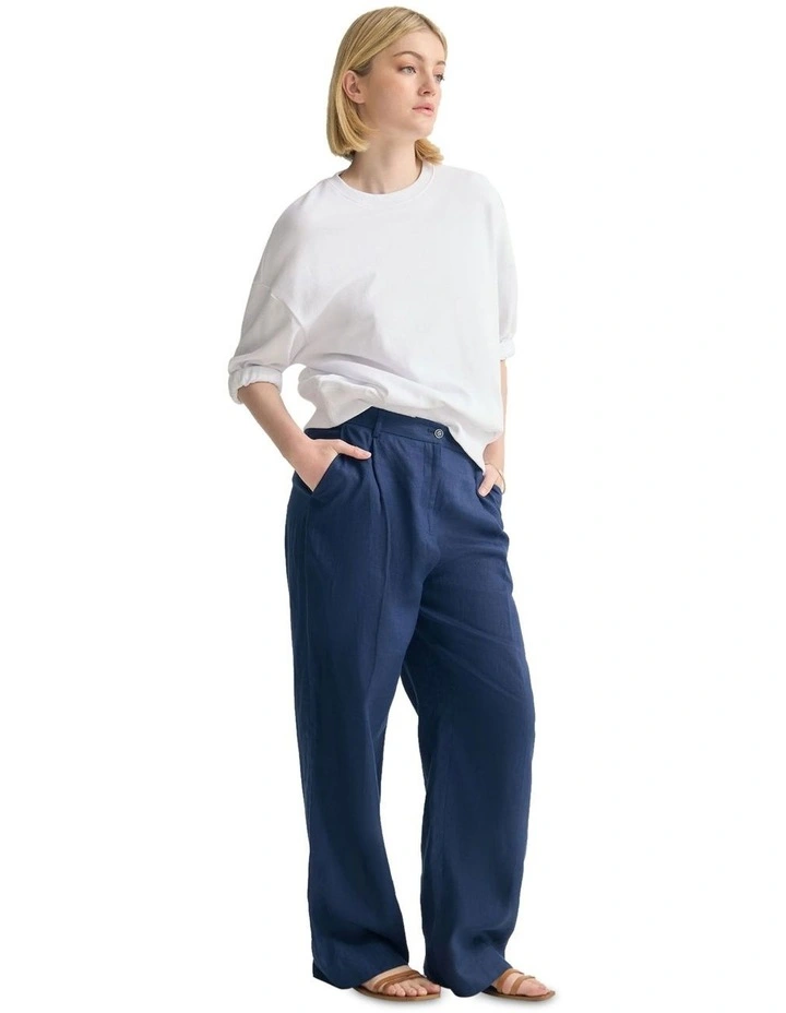 Maeve French Terry Top in Off White image 3