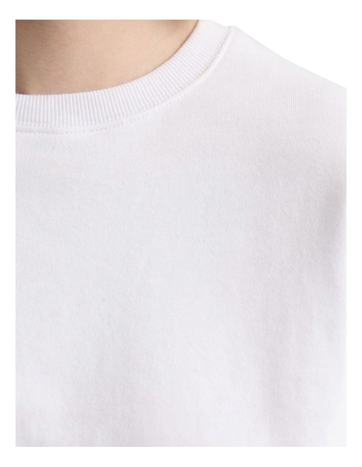 Maeve French Terry Top in Off White image 6