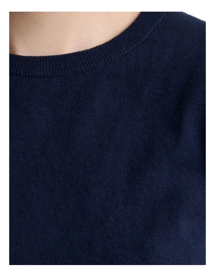 Grace Cashmere Blend Knit in Navy image 6