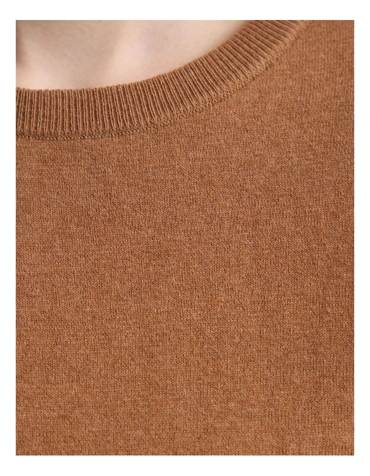 Grace Cashmere Blend Knit in Mocha image 6