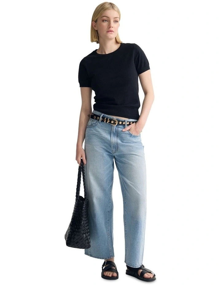Grace Cashmere Blend Knit in Black image 1
