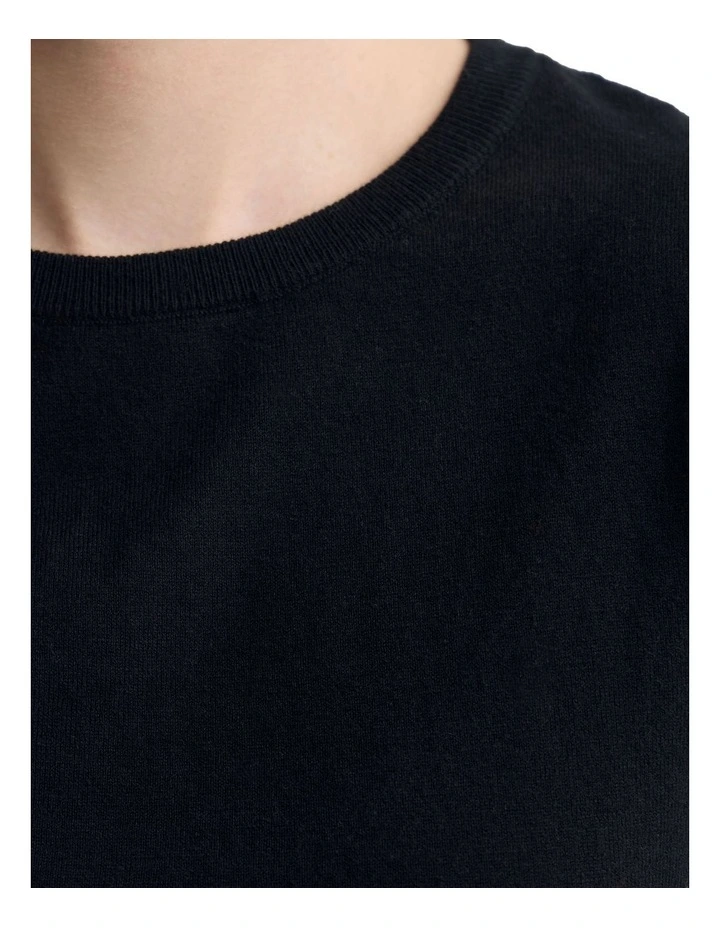 Grace Cashmere Blend Knit in Black image 6