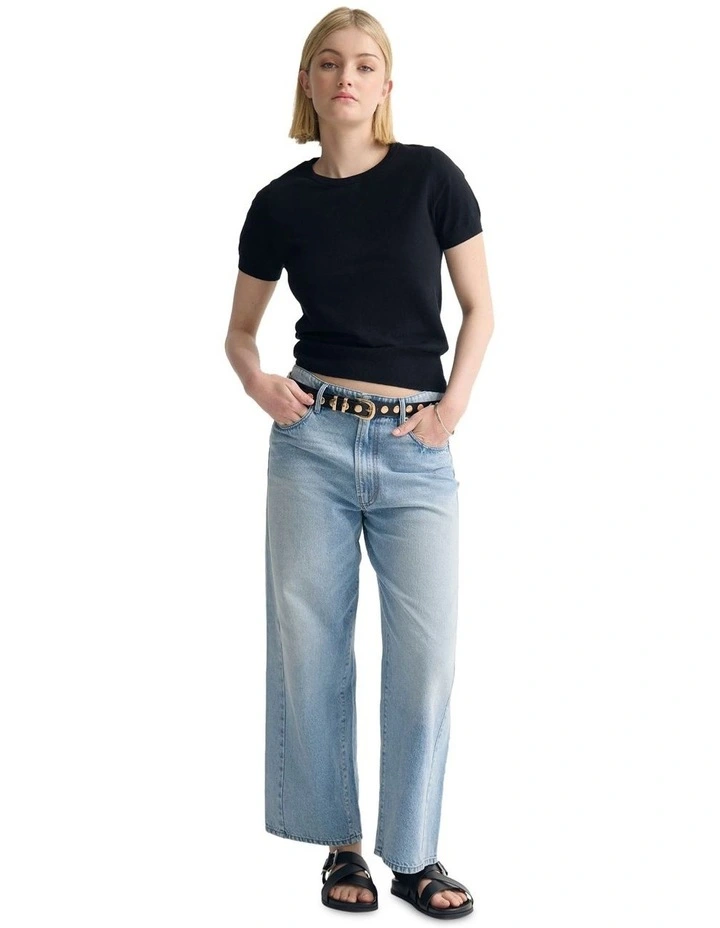 Grace Cashmere Blend Knit in Black image 7