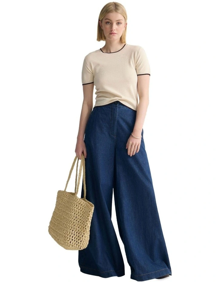 Indra Tipping Knit in Orange image 1