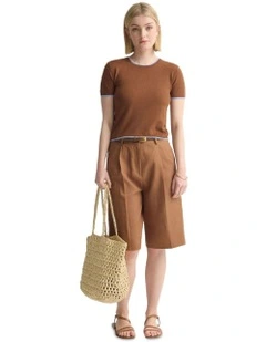 Indra Tipping Knit in Brown