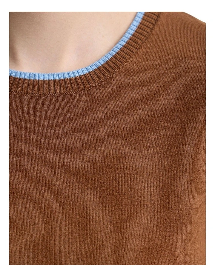Indra Tipping Knit in Brown image 6