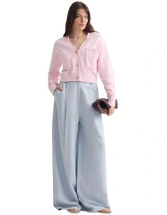 Sarah Cotton Cardigan in Pink