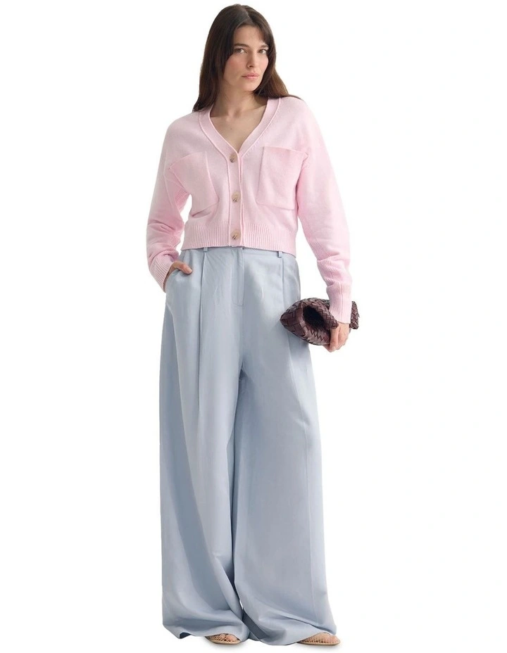 Sarah Cotton Cardigan in Pink image 1