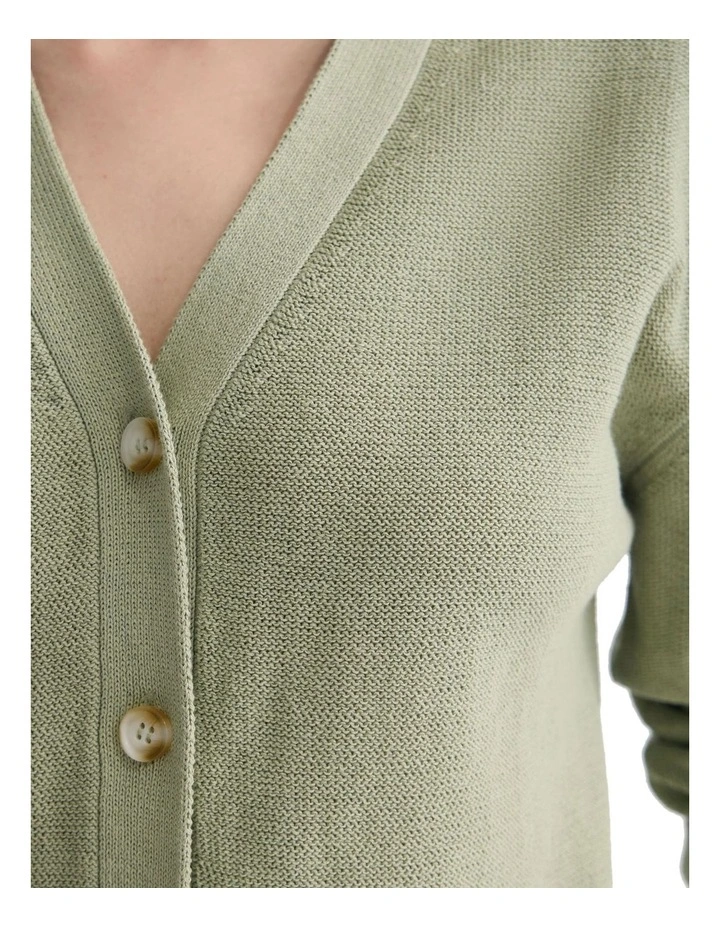 Porto Cardigan in Moss image 5