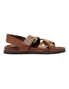 Capri Strappy Sandal in Toffee Tan