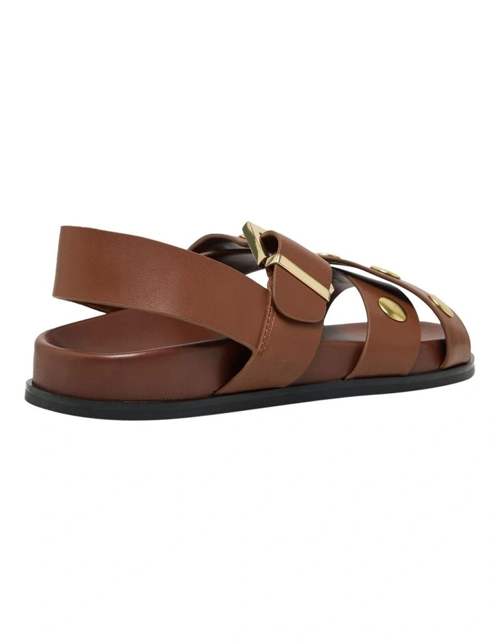 Capri Strappy Sandal in Toffee Tan image 2