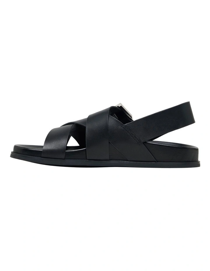 Capri Strappy Sandal in Black image 3