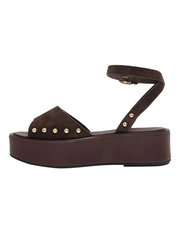 Colette Summer Wedge in Chocolate image 2
