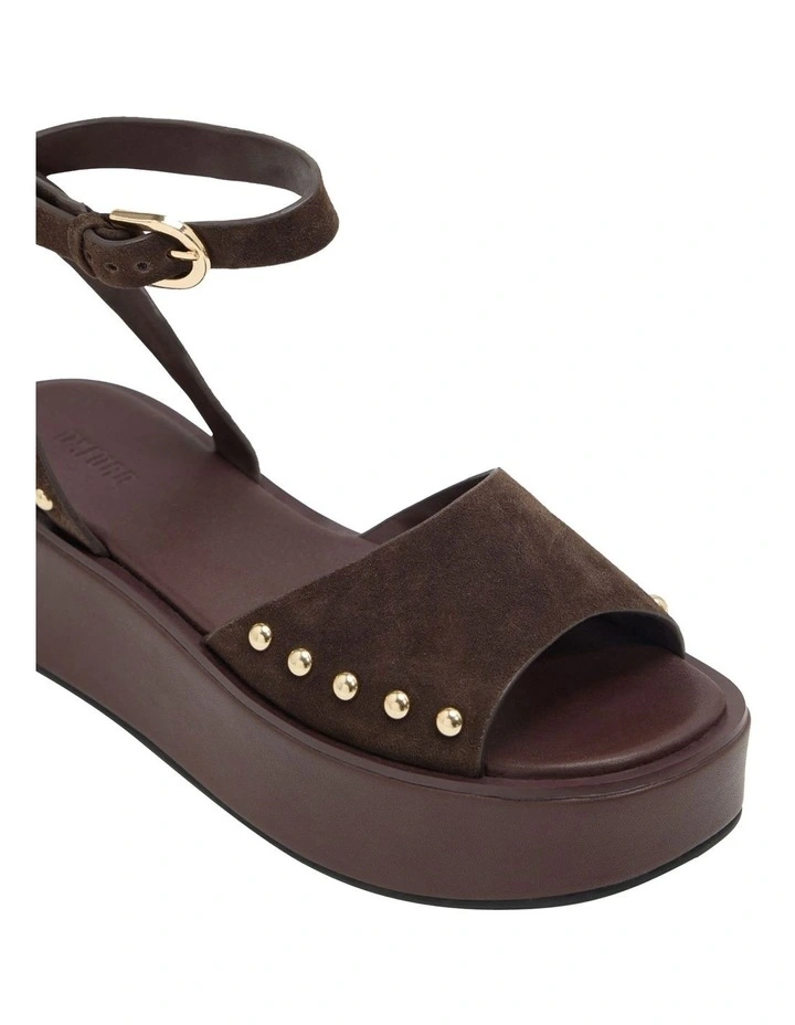 Colette Summer Wedge in Chocolate image 4
