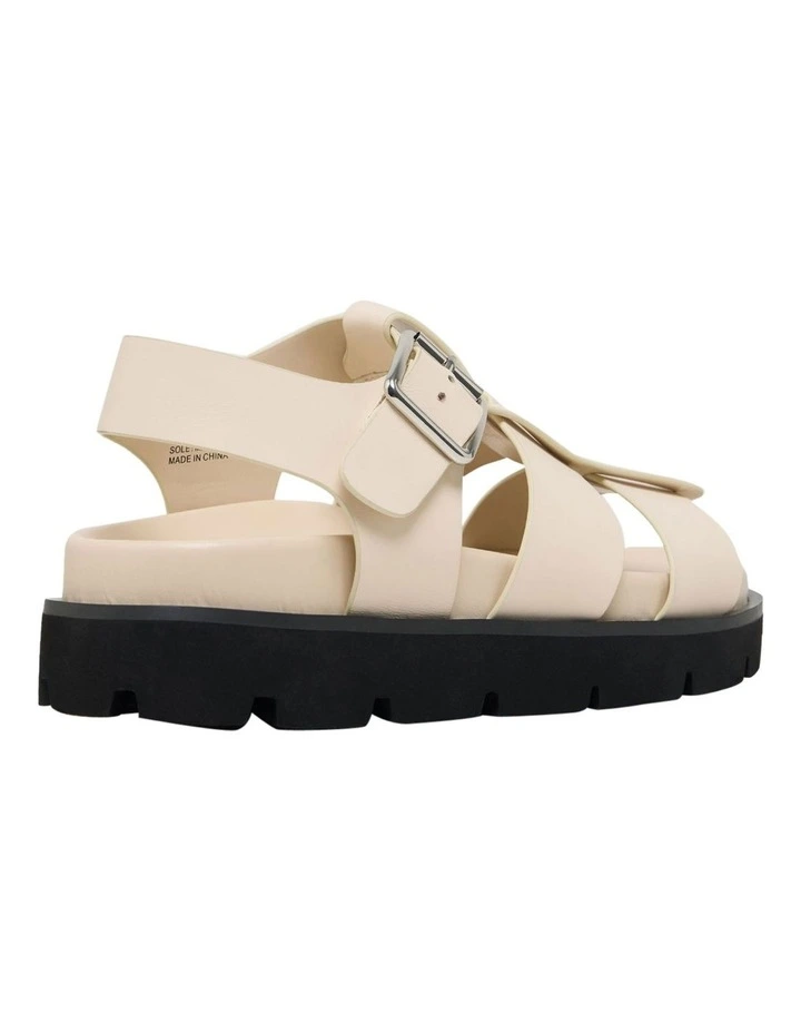 Alayna Leather Sandal in Bone image 2