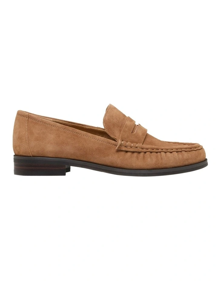 Valentina Suede Loafer in Sand image 1