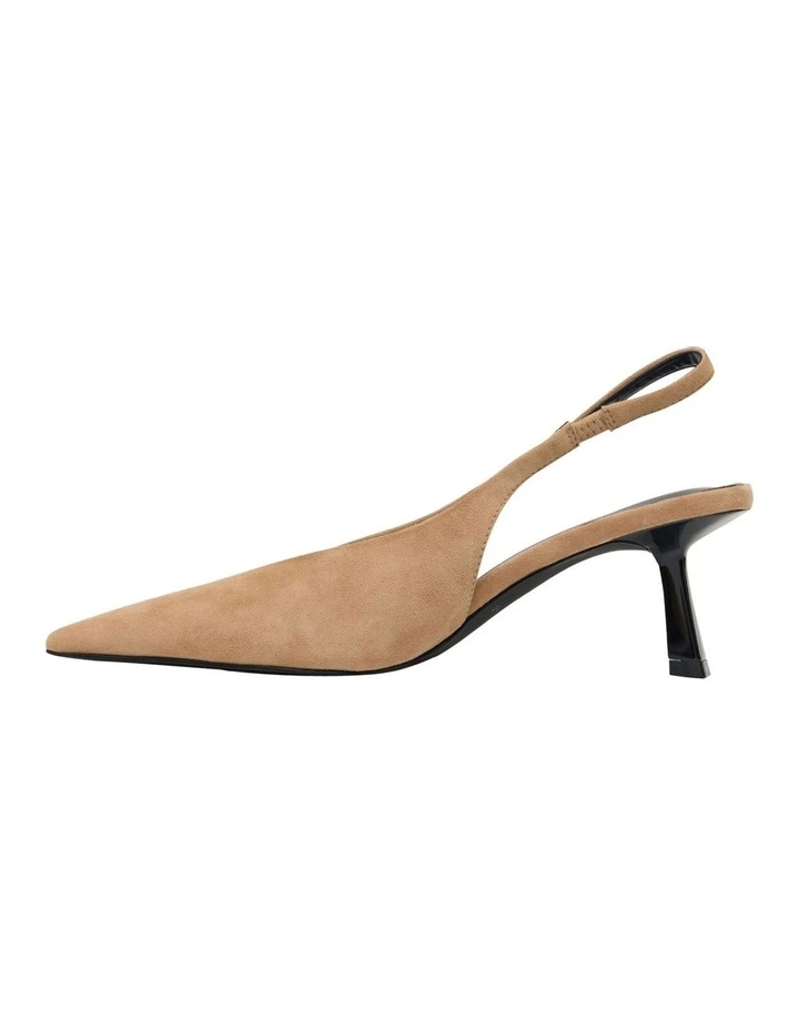 Roma Suede Sling Back Heel in Sand image 3