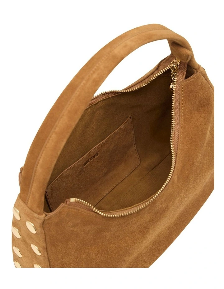 Large Nala Bag With Studs in Camel image 5