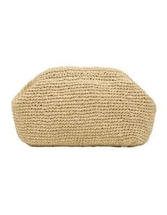 Hand Knotted Paper Clutch in White Oak