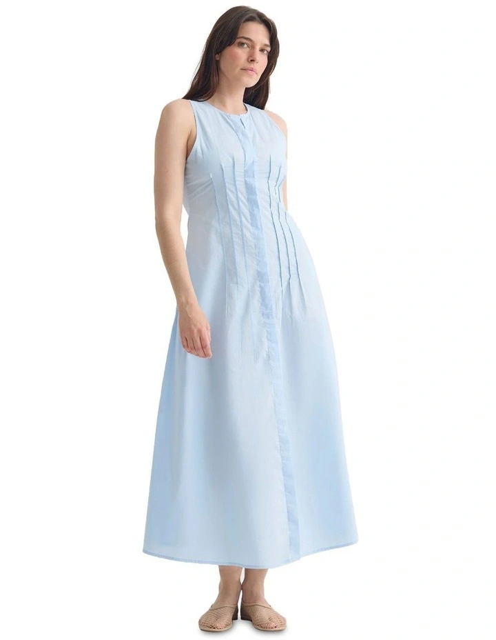 Sorrento Poplin Dress in Pale Cornflower image 3