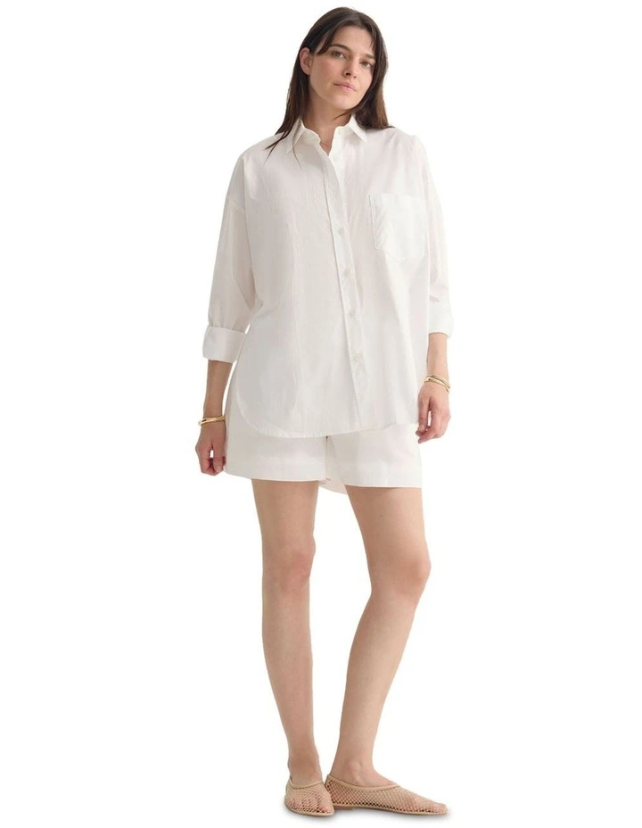 Monica Oversized Shirt in White image 1