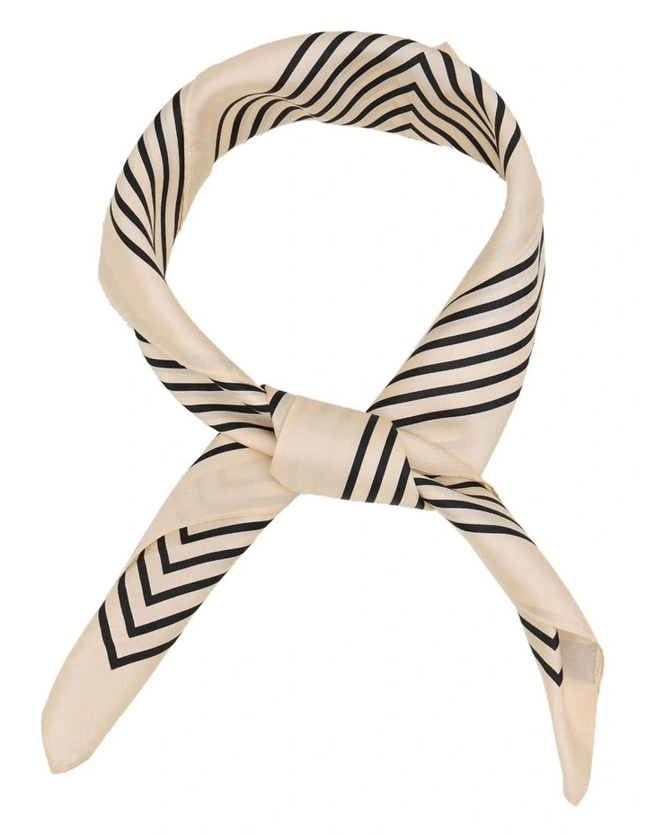 Ada Silk Scarf in Black image 1