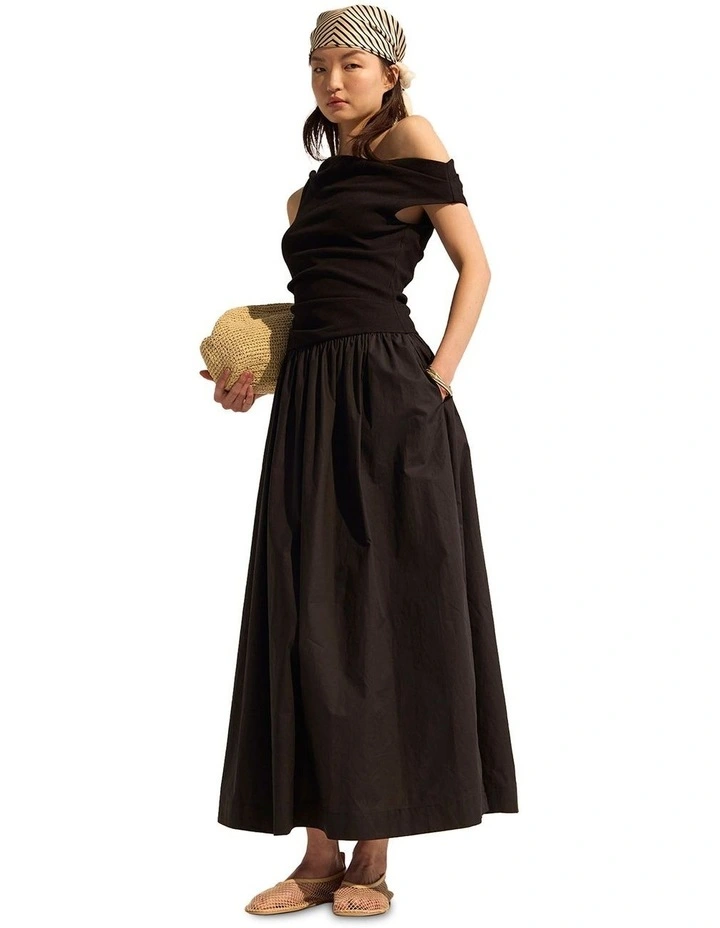 Ada Silk Scarf in Black image 5