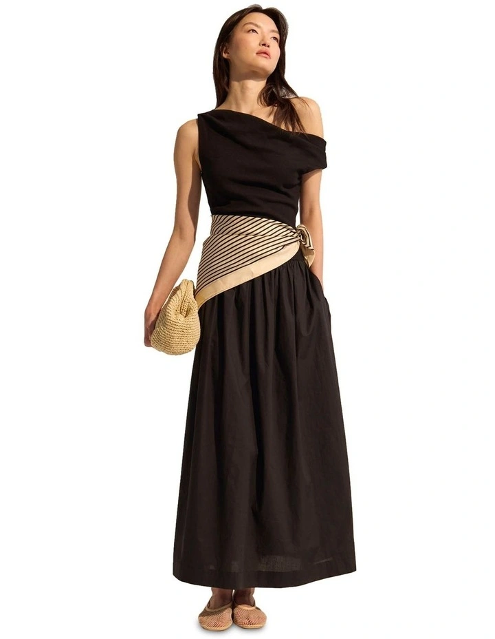 Ada Silk Scarf in Black image 7