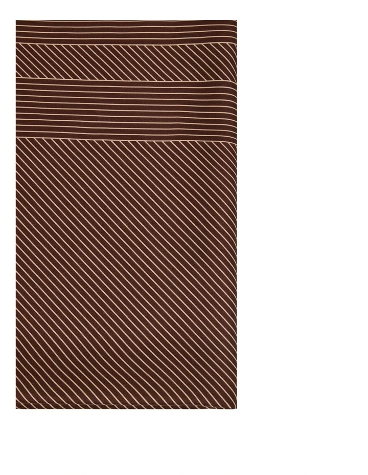 Bella Silk Scarf in Chocolate image 2