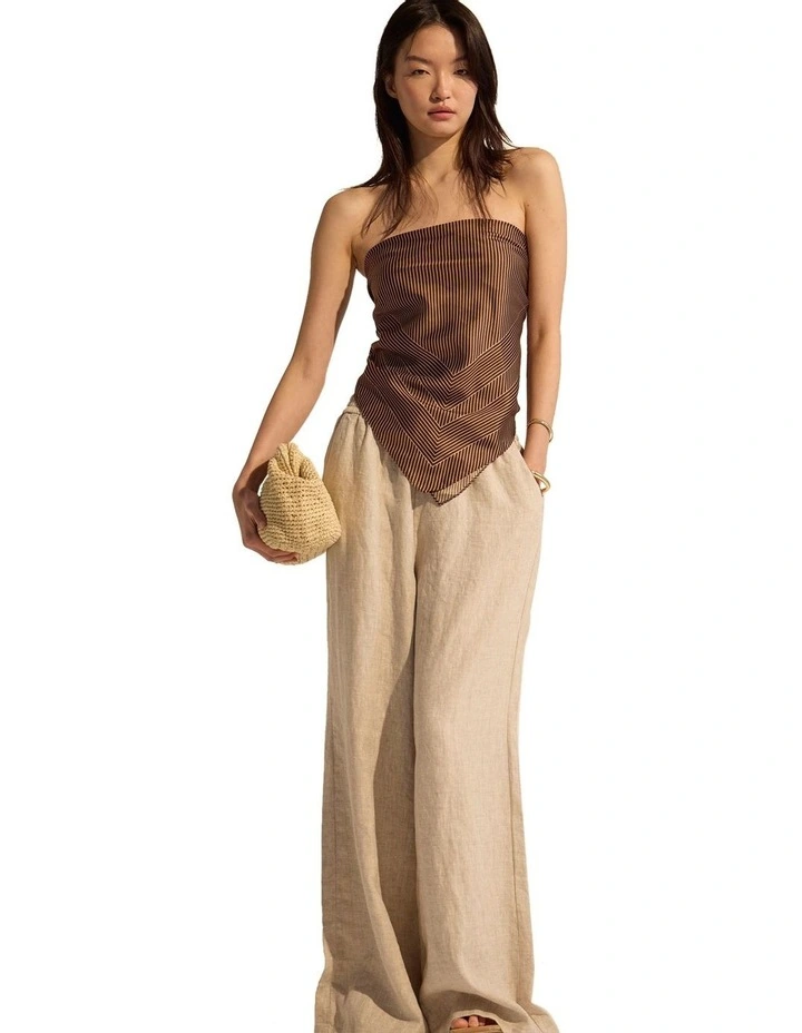 Bella Silk Scarf in Chocolate image 4