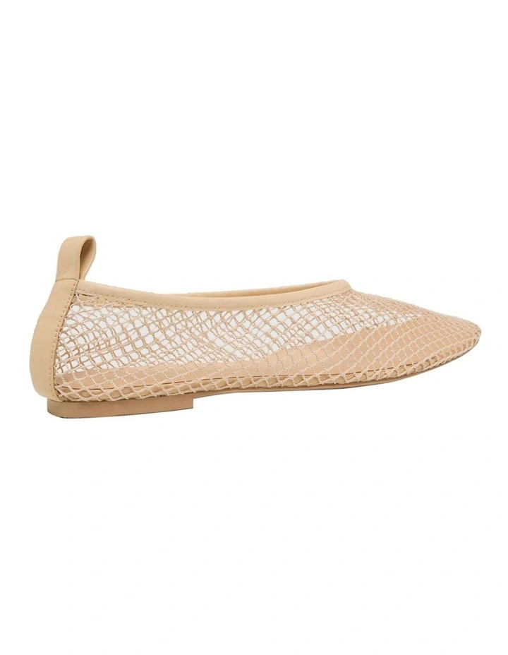 Dakota Mesh Flat Shoe in Almond image 2