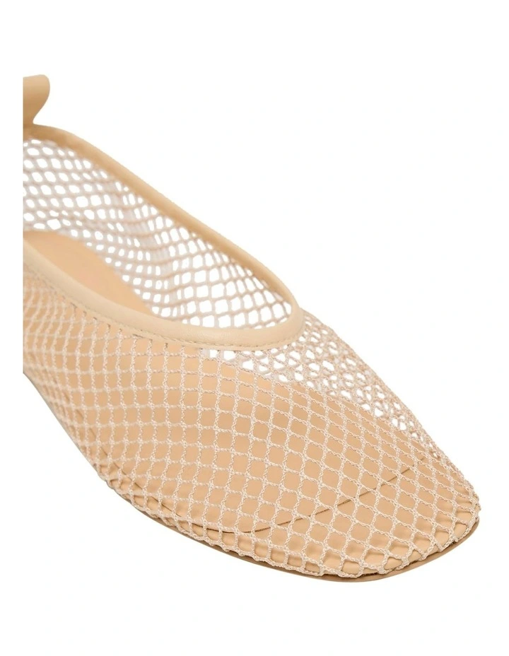 Dakota Mesh Flat Shoe in Almond image 4