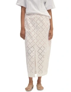Kelly Cotton Skirt in White