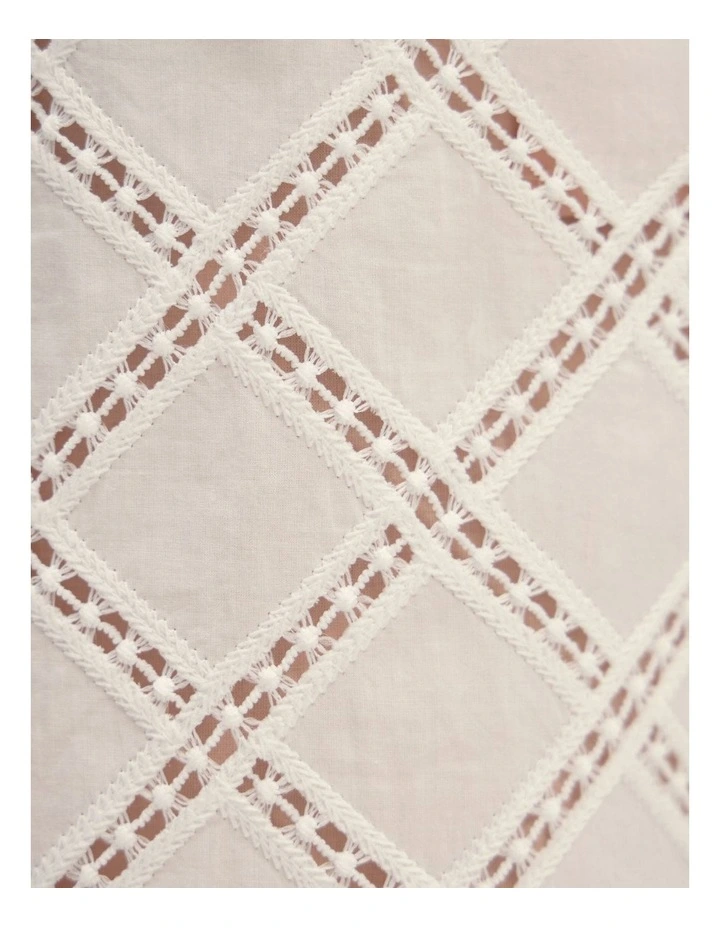 Kelly Cotton Skirt in White image 6