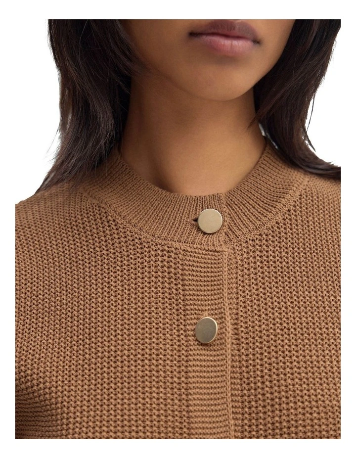 Eloise Cardigan Top in Mocha image 6