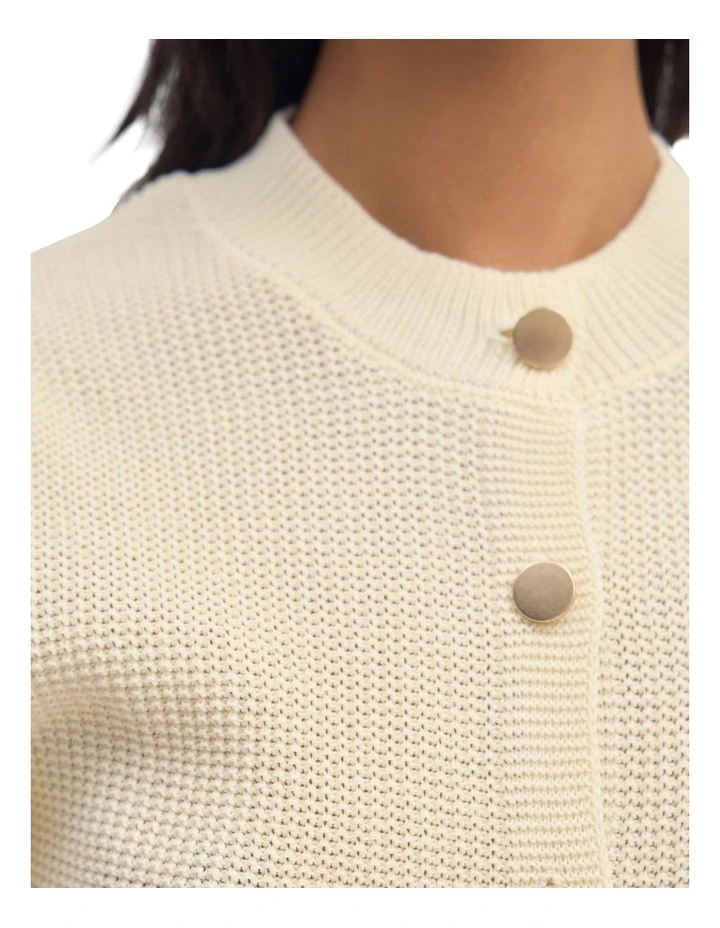 Eloise Cardigan Top in Ivory image 6
