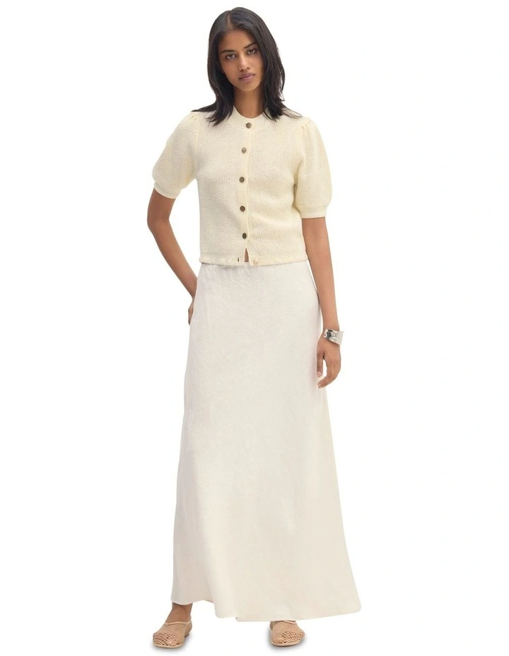 Eloise Cardigan Top in Ivory image 7