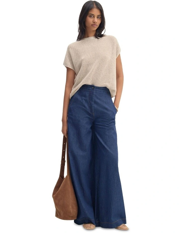 Selma Off Shoulder Tank in Natural image 5