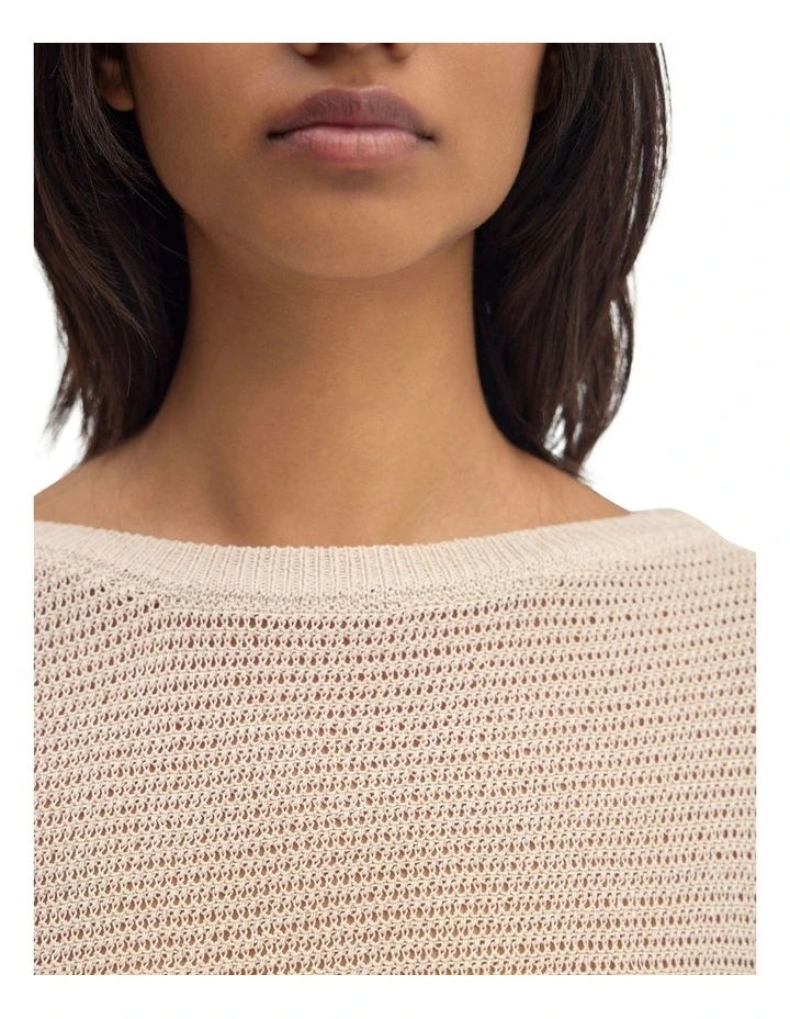 Selma Off Shoulder Tank in Natural image 6