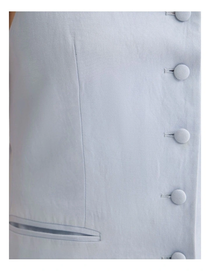 Paege Vest Top in Light Blue image 6